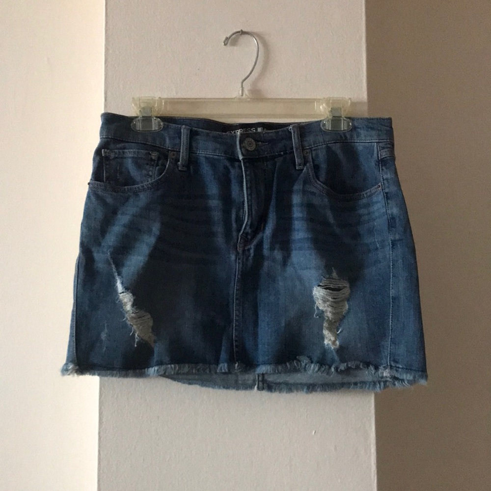 Express Jeans Mini Skirt